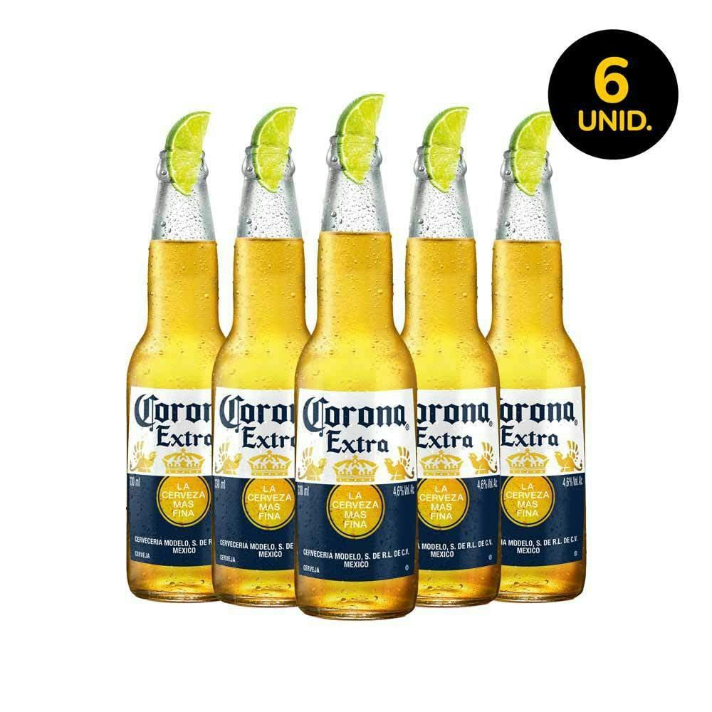 Zé Delivery - Cerveja Corona Extra 330ml - Pack de 6 Unidades